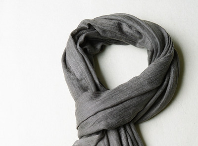 Ikdienas vienkrāsains vīriešu šalle - rudens