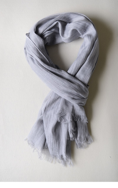 Ikdienas vienkrāsains vīriešu šalle - rudens