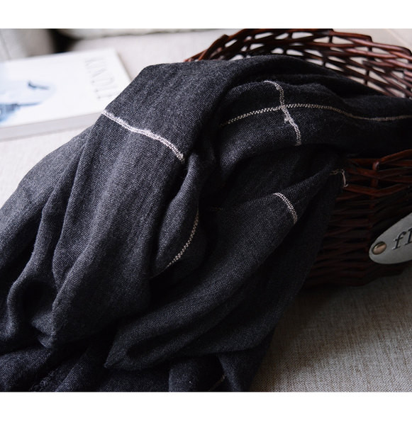 Ikdienas vienkrāsains vīriešu šalle - rudens