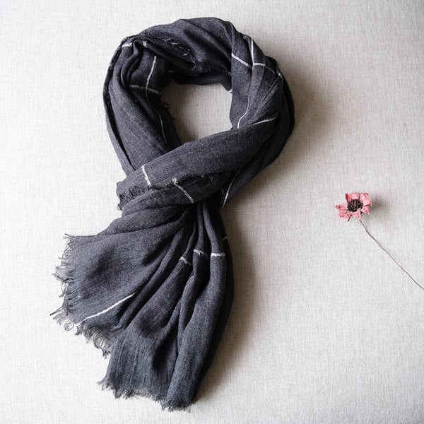 Ikdienas vienkrāsains vīriešu šalle - rudens