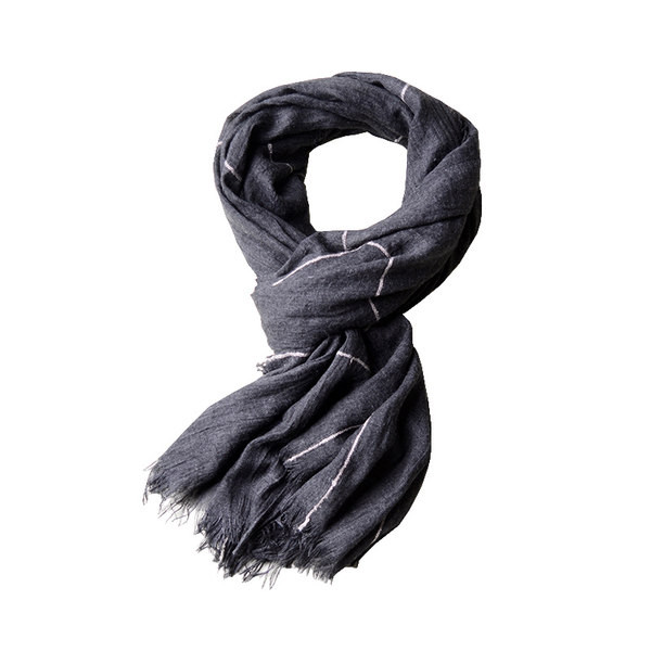 Ikdienas vienkrāsains vīriešu šalle - rudens