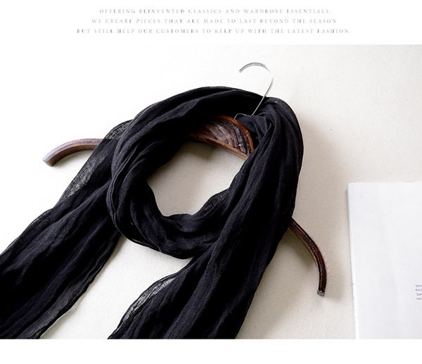 Ανδρικό φουλάρι με κρόσσια σε δύο χρώματα