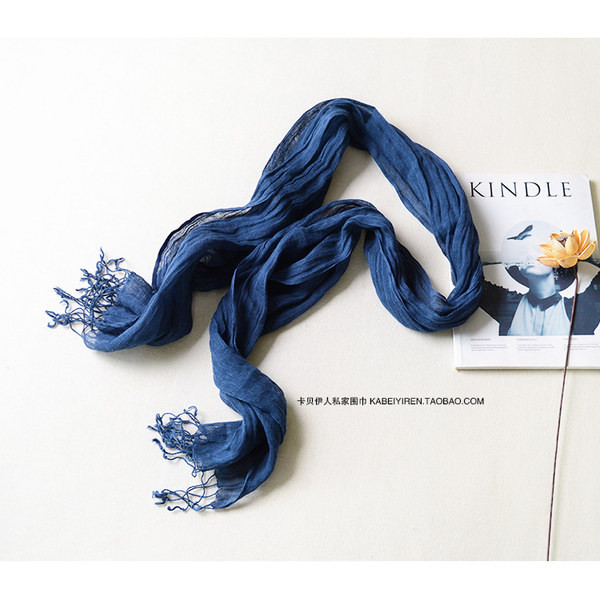 Ανδρικό φουλάρι με κρόσσια σε δύο χρώματα