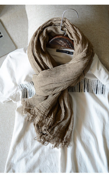 Модерен мъжки шал -едноцветен 