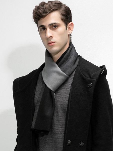 Muški jesensko-zimski šal sa natpisom