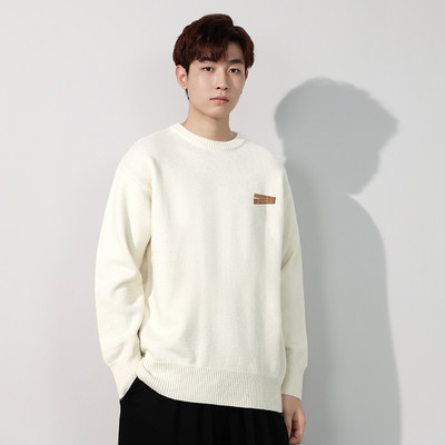 Ανδρικό πουλόβερ με mini print σε δύο χρώματα