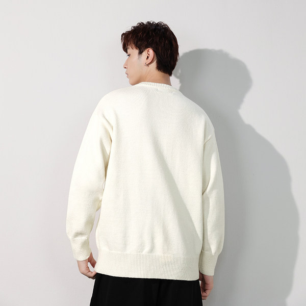 Ανδρικό πουλόβερ με mini print σε δύο χρώματα