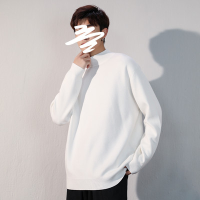 Ανδρικό πουλόβερ με ψηλό γιακά