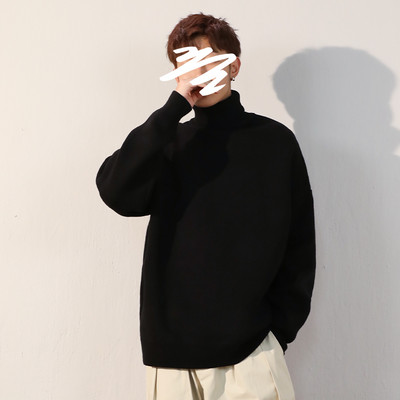 Ανδρικό πουλόβερ με ψηλό γιακά