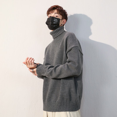 Ανδρικό πουλόβερ με ψηλό γιακά