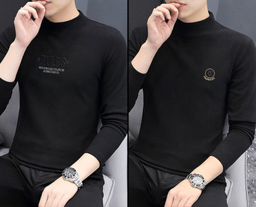 Φθινοπωρινή ανδρική μπλούζα με επιγραφή