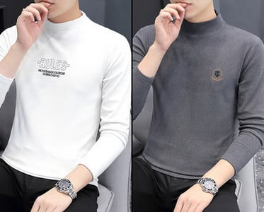 Φθινοπωρινή ανδρική μπλούζα με επιγραφή