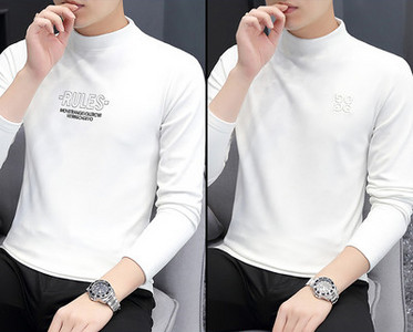 Φθινοπωρινή ανδρική μπλούζα με επιγραφή