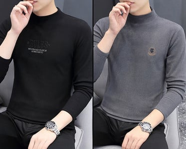 Φθινοπωρινή ανδρική μπλούζα με επιγραφή