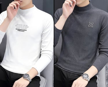 Φθινοπωρινή ανδρική μπλούζα με επιγραφή