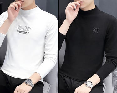 Φθινοπωρινή ανδρική μπλούζα με επιγραφή