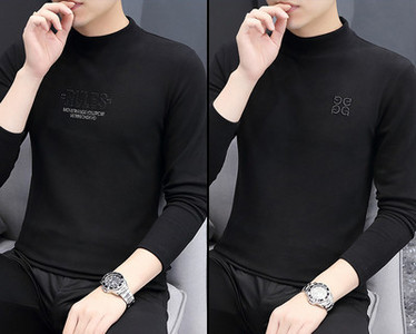 Φθινοπωρινή ανδρική μπλούζα με επιγραφή