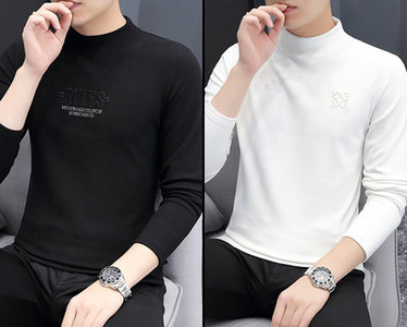 Φθινοπωρινή ανδρική μπλούζα με επιγραφή