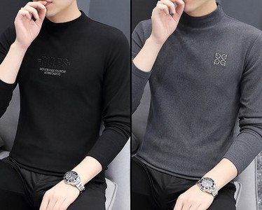 Φθινοπωρινή ανδρική μπλούζα με επιγραφή