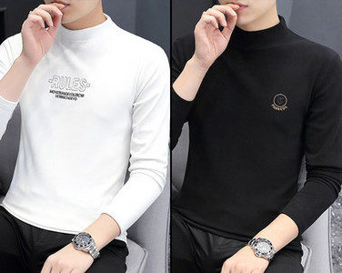 Φθινοπωρινή ανδρική μπλούζα με επιγραφή