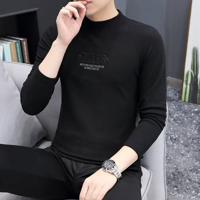 Φθινοπωρινή ανδρική μπλούζα με επιγραφή