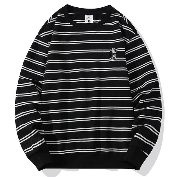 Vīriešu svītrains džemperis četrās krāsās