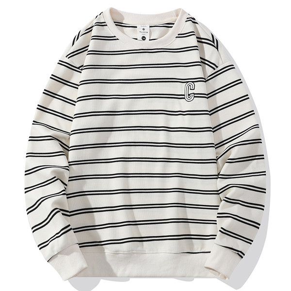 Vīriešu svītrains džemperis četrās krāsās