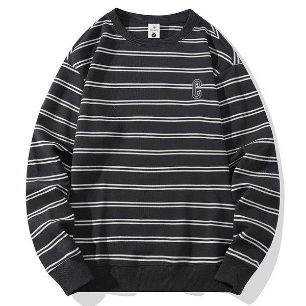 Vīriešu svītrains džemperis četrās krāsās