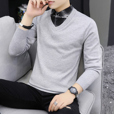 Ανδρικό πουλόβερ καθαρό σχέδιο