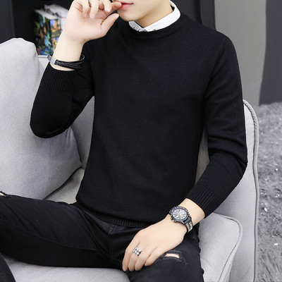 Ανδρικό πουλόβερ κλασικό μοντέλο με μυτερή λαιμόκοψη