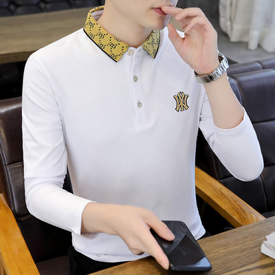 Ανδρική ριγέ μπλούζα - με κέντημα