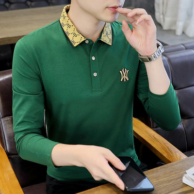 Ανδρική ριγέ μπλούζα - με κέντημα