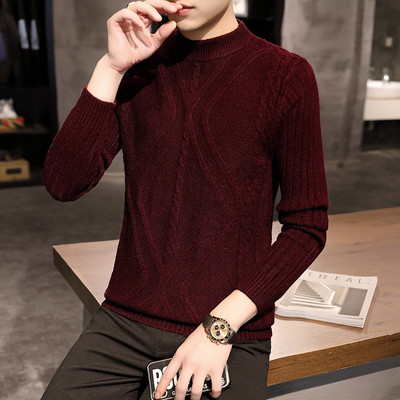 Muški zimski džemper-jednobojan