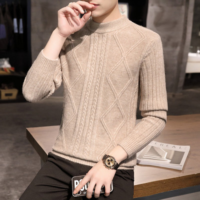 Muški zimski džemper-jednobojan