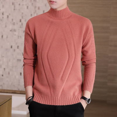 Muški pulover s visokim ovratnikom u više boja