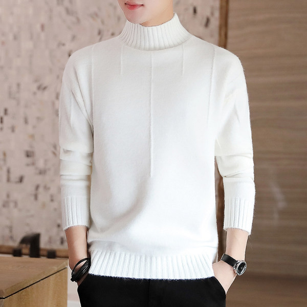 Muški pulover s visokim ovratnikom u više boja