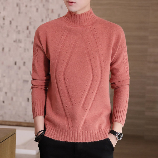 Muški pulover s visokim ovratnikom u više boja