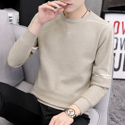 Ανδρικό χειμωνιάτικο πουλόβερ με μακριά μανίκια και οβάλ λαιμόκοψη, πολλά μοντέλα