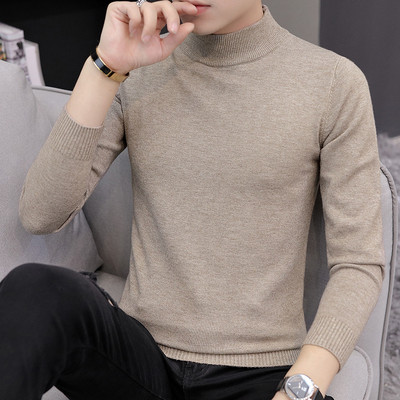 Ανδρικό πουλόβερ με - ψηλό γιακά