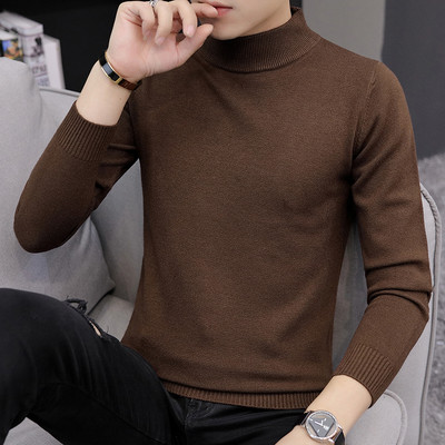 Ανδρικό πουλόβερ με - ψηλό γιακά