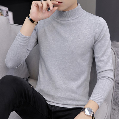 Ανδρικό πουλόβερ με - ψηλό γιακά