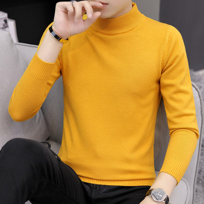 Ανδρικό πουλόβερ με - ψηλό γιακά