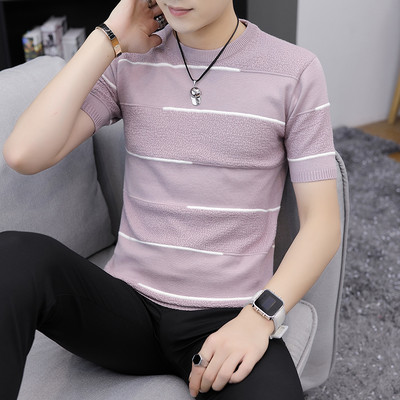 Jauna modeļa vīriešu džemperis ar izšuvumu un 3/4 piedurknēm