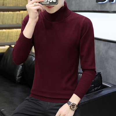 Ανδρικό πουλόβερ με ψηλό γιακά