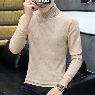 Ανδρικό πουλόβερ με ψηλό γιακά