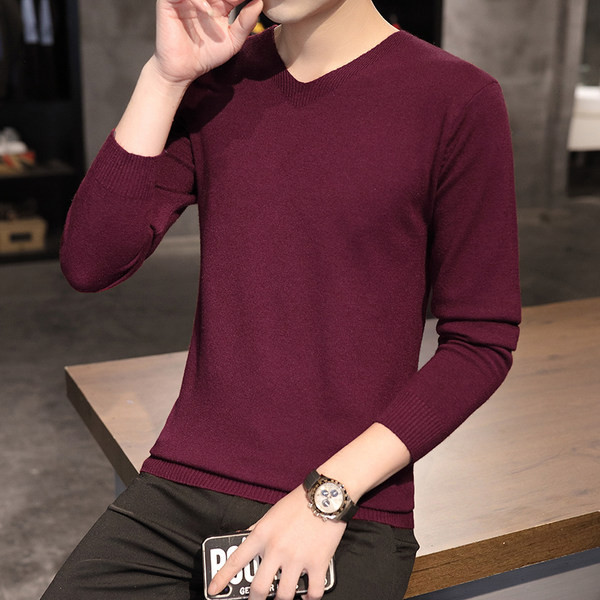 Ανδρικό πουλόβερ με λαιμόκοψη V