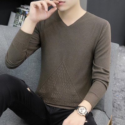 Μοντέρνο ανδρικό πουλόβερ με λαιμόκοψη σε πολλά μοντέλα