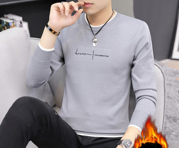 Ανδρικό casual πουλόβερ με λαιμόκοψη