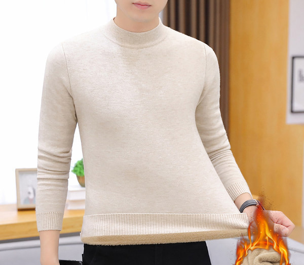 Vīriešu džemperis ar augstu apkakli