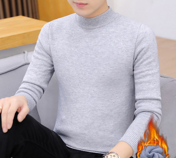 Vīriešu džemperis ar augstu apkakli